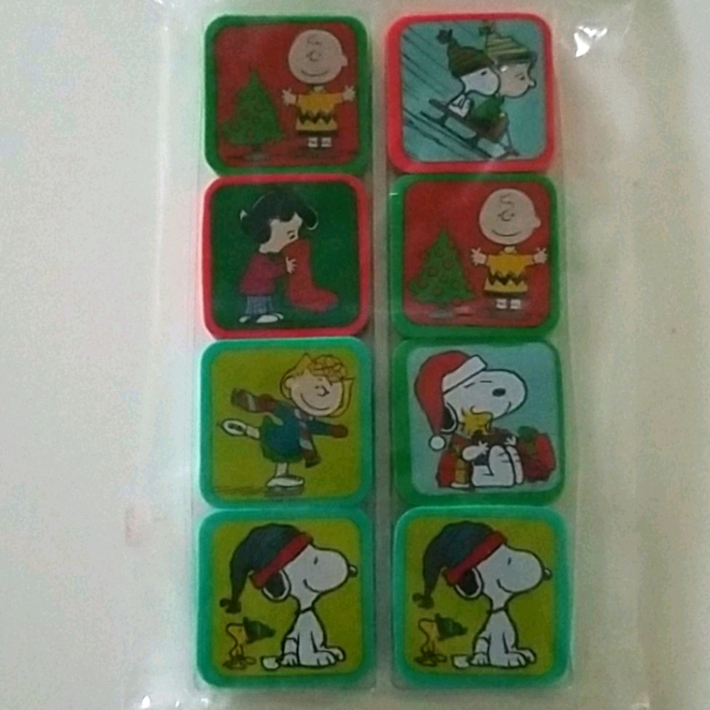 Peanuts Characters Erasers Pack of 8